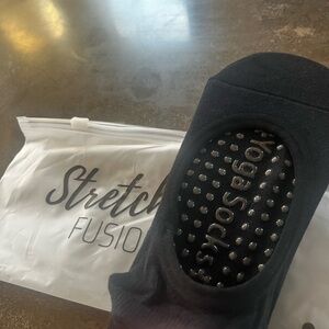 Black Non-Slip Yoga Socks